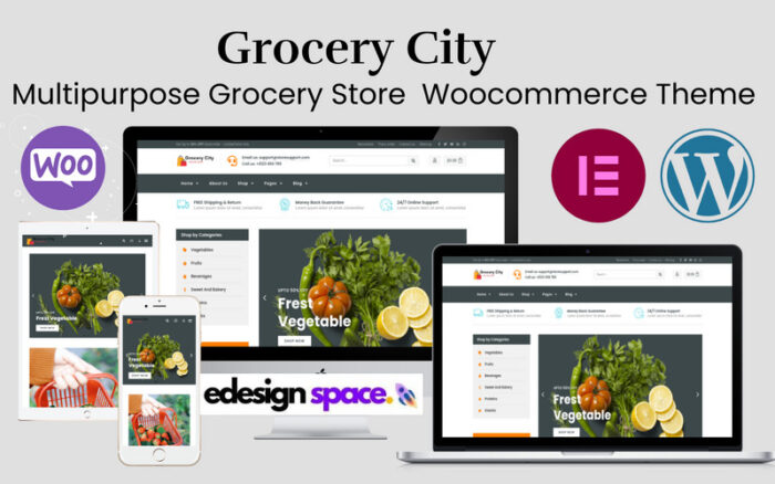 Grocery City - Multipurpose Grocery Store Or Shop Woocommerce And Wordpress Theme - Features Image 1