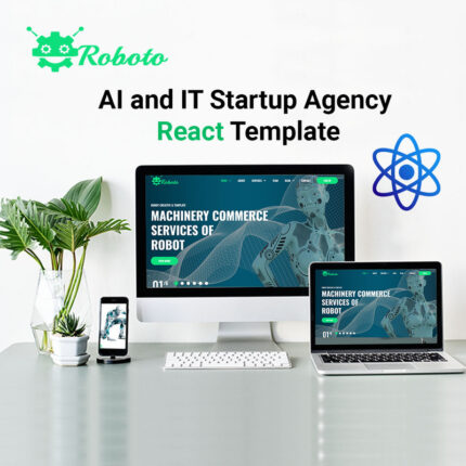 Roboto - AI and IT Startup Agency React Website Template - Features Image 1