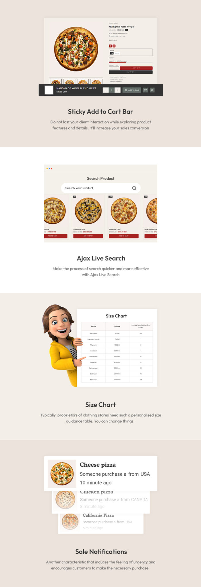 Delizia - Fast Food, Restaurant & Cafes Store Multipurpose Shopify 2.0 Responsive Theme - Features Image 3