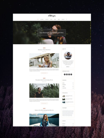 Abloga - HTML5 Blog Website Template - Features Image 1