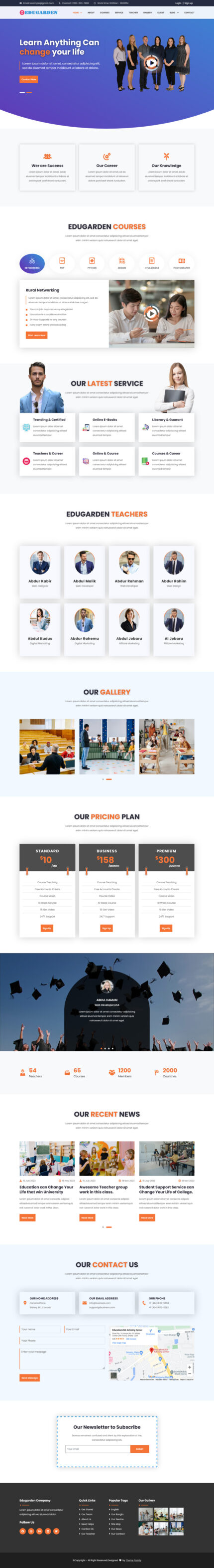 Edugarden - Education Responsive Landing Page Template - Features Image 1