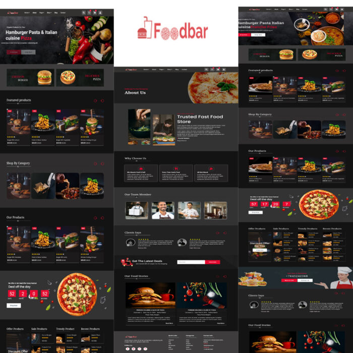 FoodBar - Fast Food & Restaurant HTML Template - Features Image 1