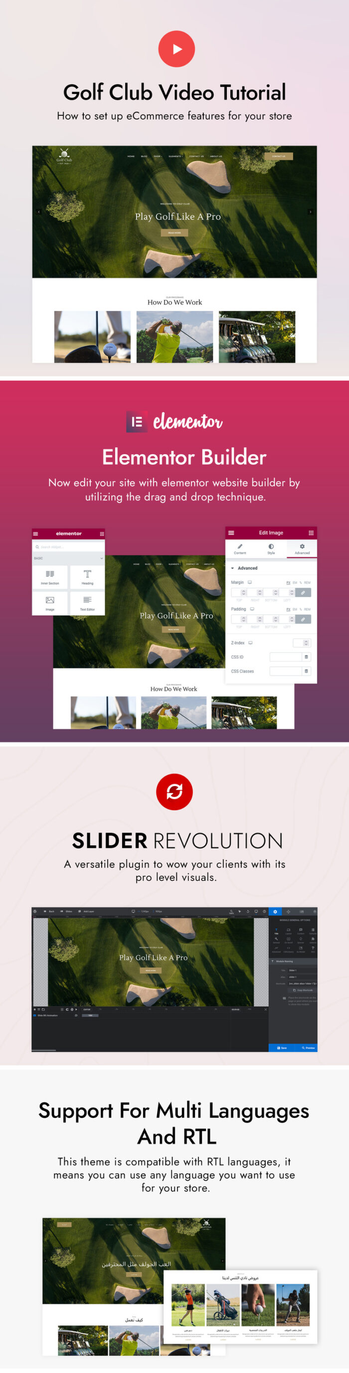 Golfclub - Golf Club & Course Sports WordPress Theme - Features Image 3