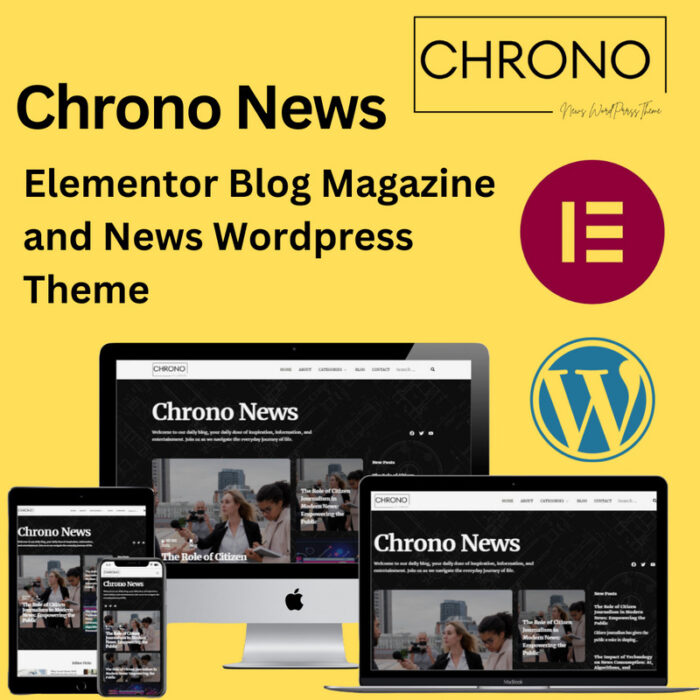 Chrono News - Elementor Blog Magazine and News WordPress Theme - Features Image 1