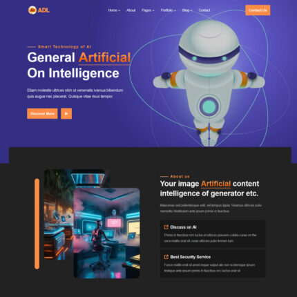 ADL - AI Agency & IT Startup Busniess Website Template - Features Image 1