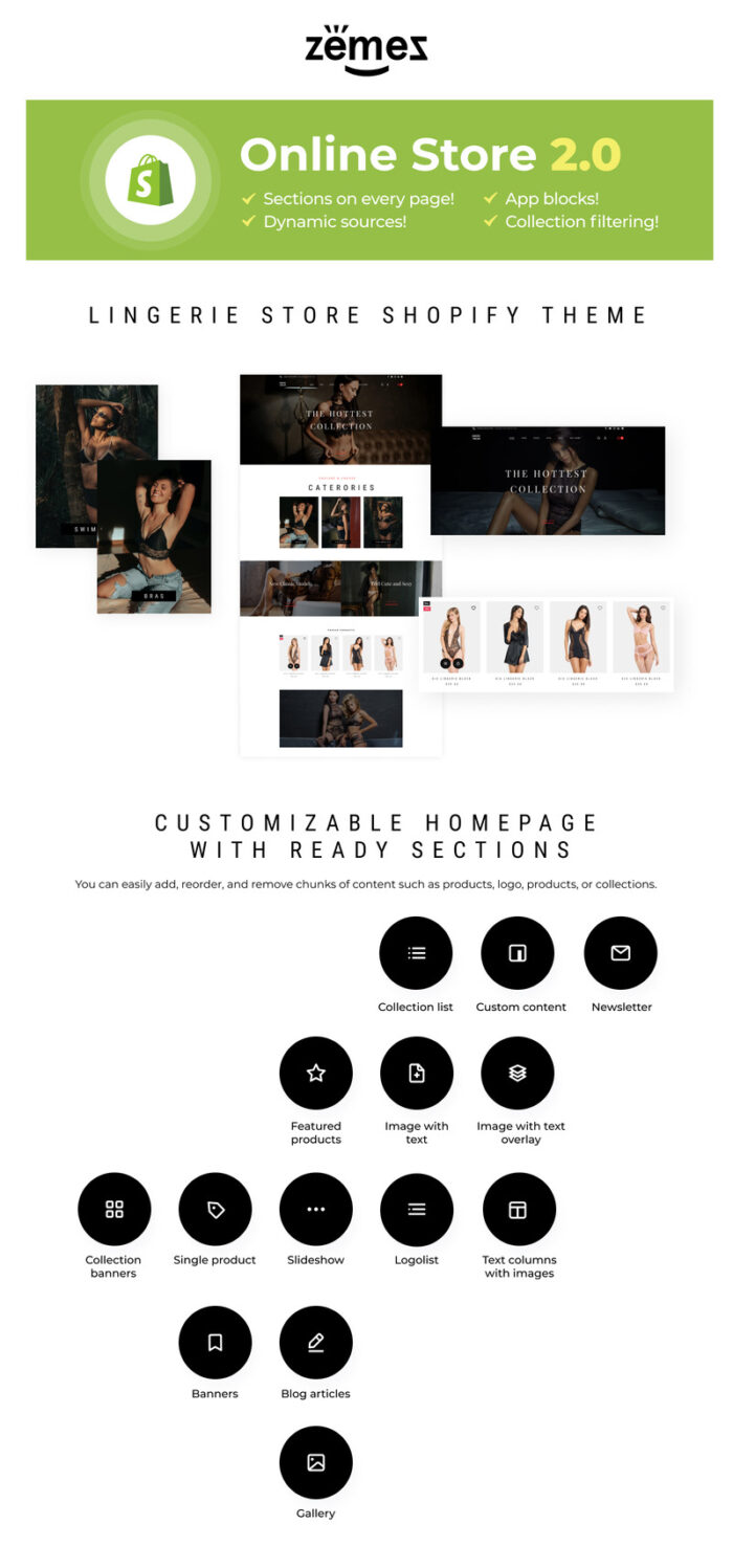 Under+Wear - Lingerie Store Shopify Theme - Features Image 1