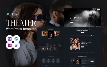 Acting - Theater Show, Movie Studio And Live Performances WordPress Elementor Theme