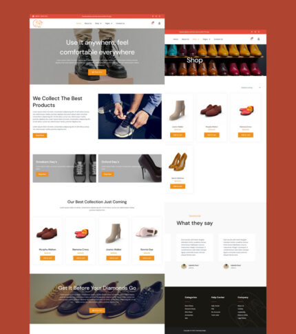 Shoe Store WooCommerce Elementor WordPress Theme - Features Image 1