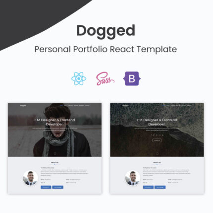 Dogged - Personal Portfolio React Template - Features Image 1