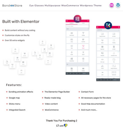 Bond Store - Eye Glasses Multipurpose Shop WooCommerce Wordpress Theme - Features Image 1
