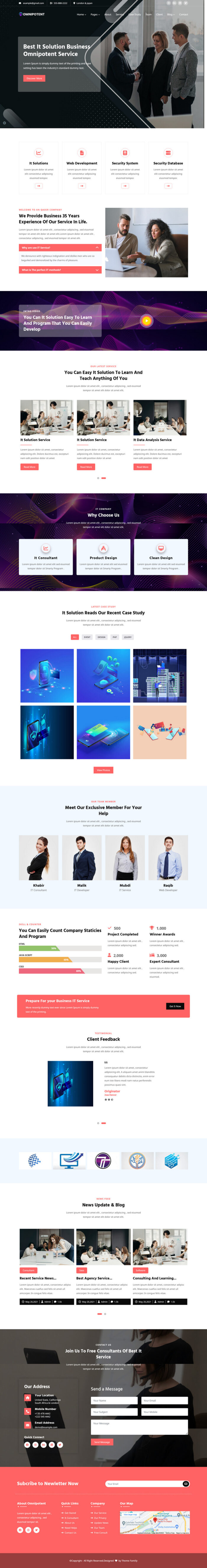 Omnipotent -Multipage Business Website Template - Features Image 1