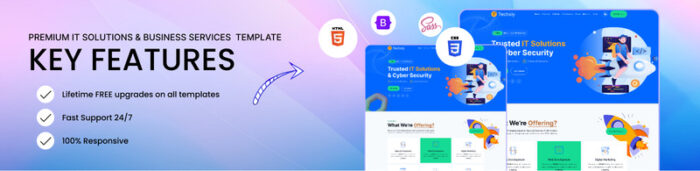 Techxly | IT Solutions & Business Services Multipurpose Responsive Website Template - Features Image 1