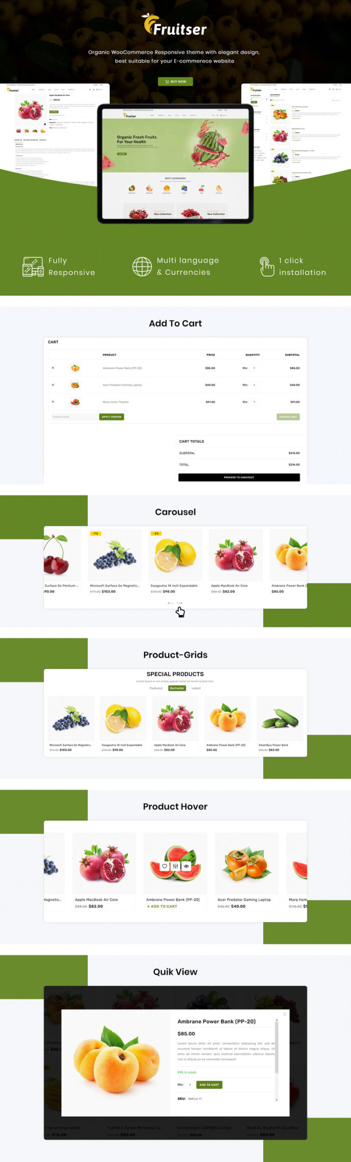 Fruitser - Grocery WooCommerce Store Template - Features Image 1