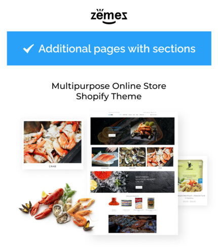 Big Fish - Seafood Restaurant Bright Shopify Theme - Features Image 1