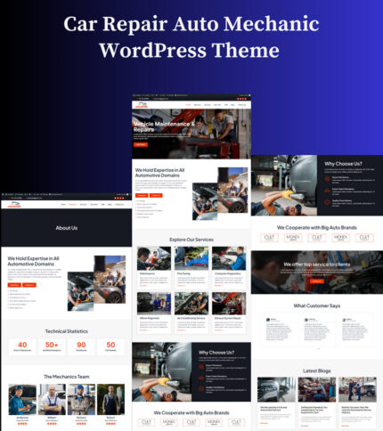 Car Repair Auto Mechanic WordPress Theme - Features Image 1