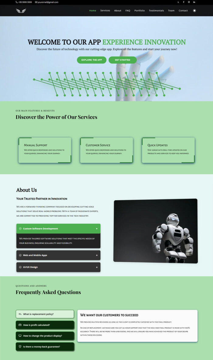 Oxide -  Landing Page Template - Features Image 5