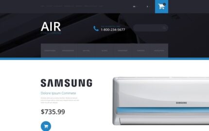 Air Conditioning OpenCart Template