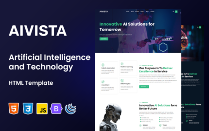 Aivista - Artificial Intelligence and Technology HTML Template