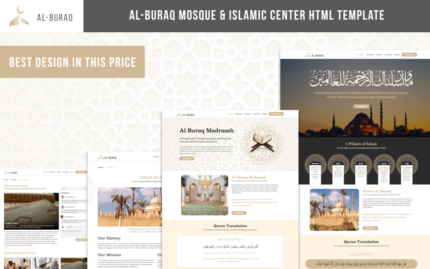 Al-Buraq – Mosque and Islamic Center HTML Template