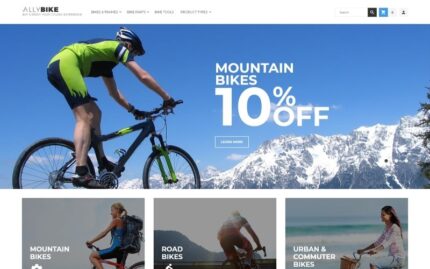 AllyBike - Cycling Supplies Store Responsive Magento Theme