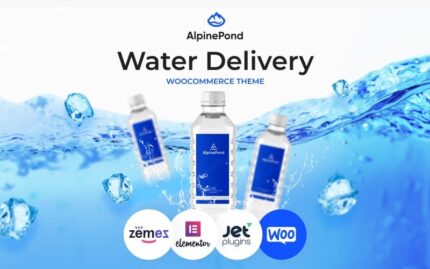 AlpinePond - WordPress Bottled Water Website Template