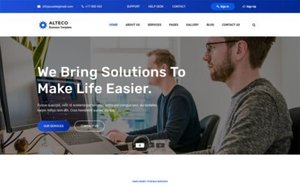 Alteco - Responsive Corporate & Business Website template