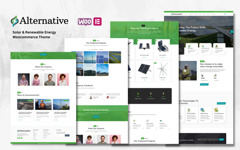 Alternative - Solar and Renewable Energy WooCommerce Theme