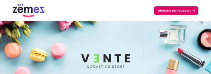 Vente - Cosmetics Store Clean Bootstrap Ecommerce - Features Image 1