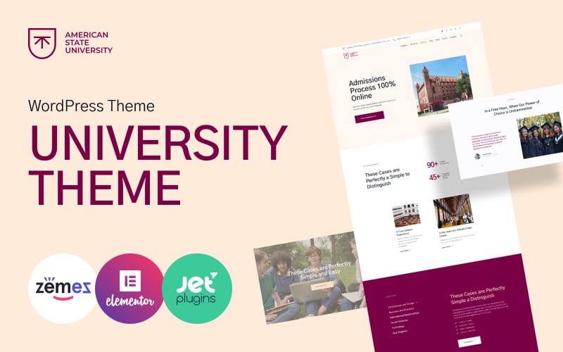 American State University - University WordPress Theme