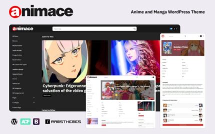 ANIMACE - Anime and Manga WordPress Theme + RTL