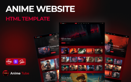 Anime Tube - Anime Manga and Movie Streaming HTML 5 Website Template