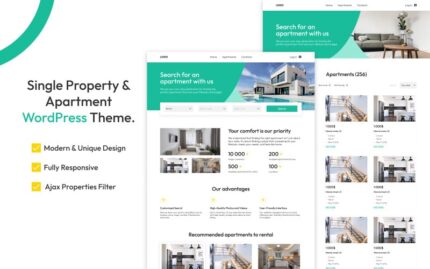 Apartments - WordPress theme for renting and selling real estate