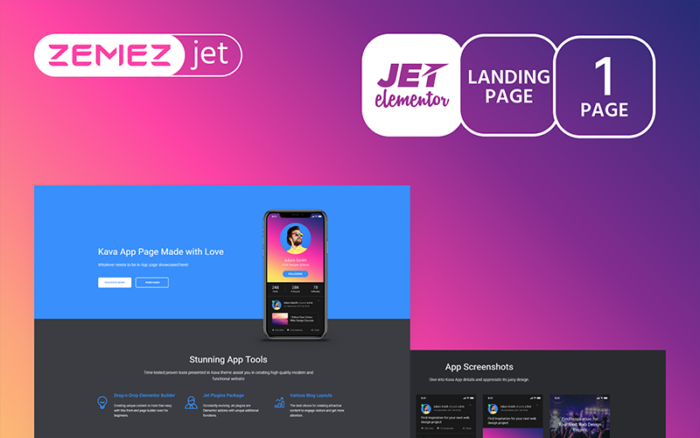 Appsine - Mobile Application - Jet Elementor Kit