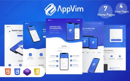 AppVim - App Landing Page Template