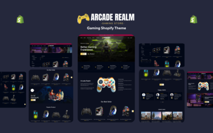 Arcade Realm - Gaming Store Shopify Theme