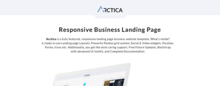 Arctica - Multipurpose Business with Novi Builder Landing Page Template - Features Image 1