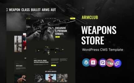 Armclub - Weapons Store WordPress Elementor Theme