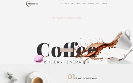 Aromacafe - Coffee Shop WordPress Elementor Theme