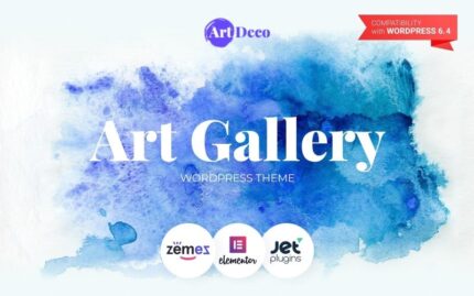 Art Deco - Art Gallery WordPress Theme