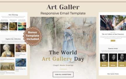 Art Gallery – Responsive Email Template