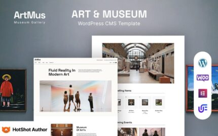 Artmus  – Museum Gallery WordPress Elementor Theme