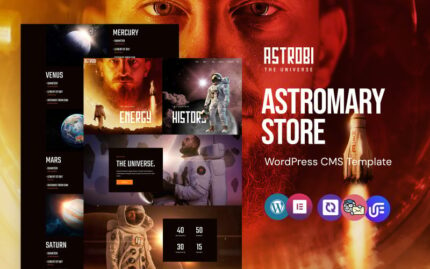 Astrobi -  Astronomy WordPress Elementor Theme