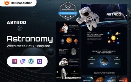 Astrod - Astronomy Wordpress Elementor Theme