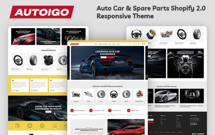 Autoigo - Automotive Car & Spare Parts Auto Tool Multipurpose Shopify 2.0 Responsive Theme