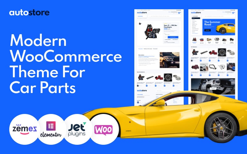 AutoStore - Car Parts Elementor WooCommerce Theme