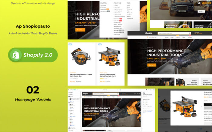 Ap Shopiopauto - Auto & Industrial Tools Shopify Theme - Features Image 1