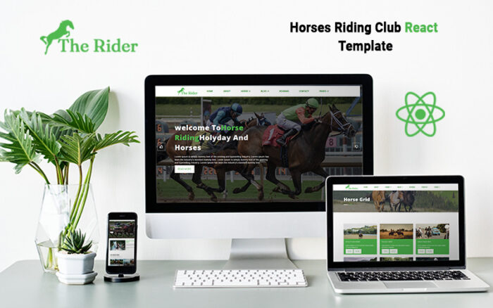 TheRider- Horses Riding Club React Website template - Features Image 1