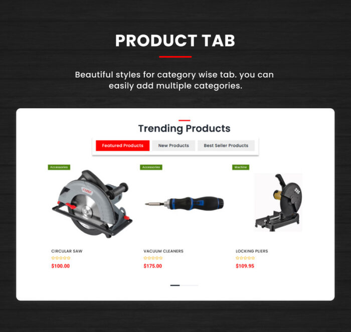 Toolsify Megastore –Tools and Machine Shopify 2.0 Responsive Template - Features Image 8