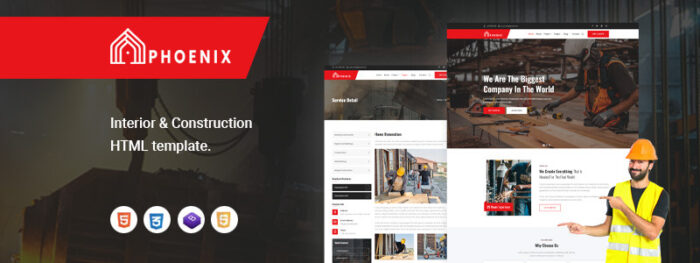 Phoenix - Construction HTML 5 Design Template - Features Image 1