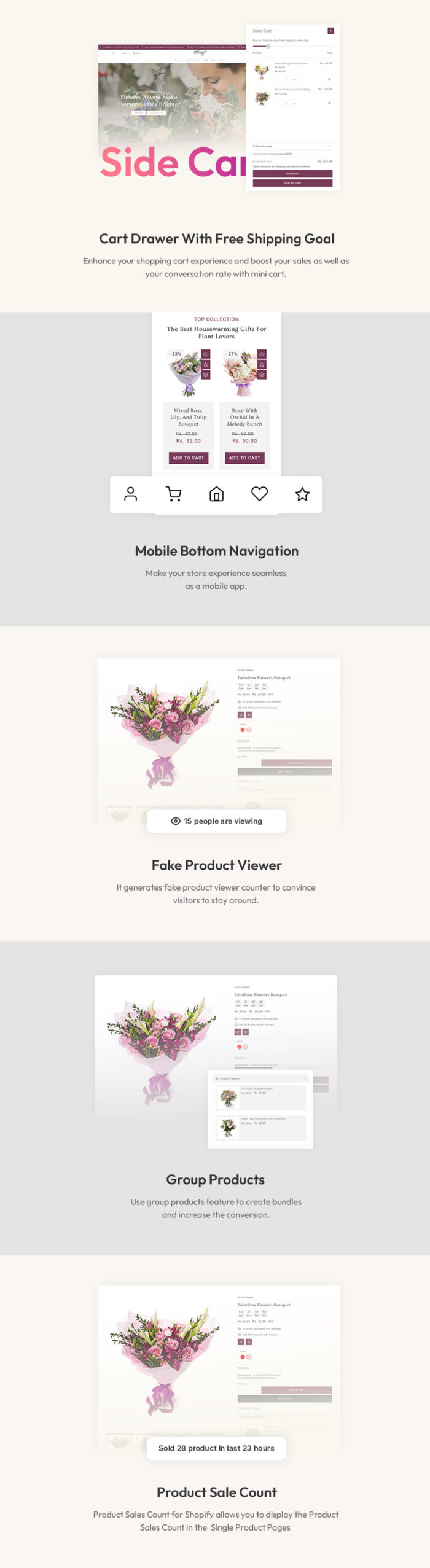 Florist - Flower & Valentine Gift Multipurpose Shopify 2.0 Responsive Theme - Features Image 4